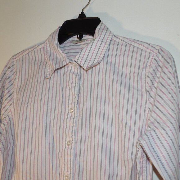 Izod Striped Long Sleeve Button Down Shirt Sz S - Picture 2 of 6